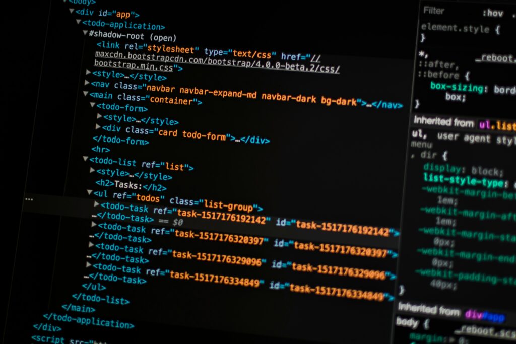 Photo of website code by Pankaj Patel on Unsplash